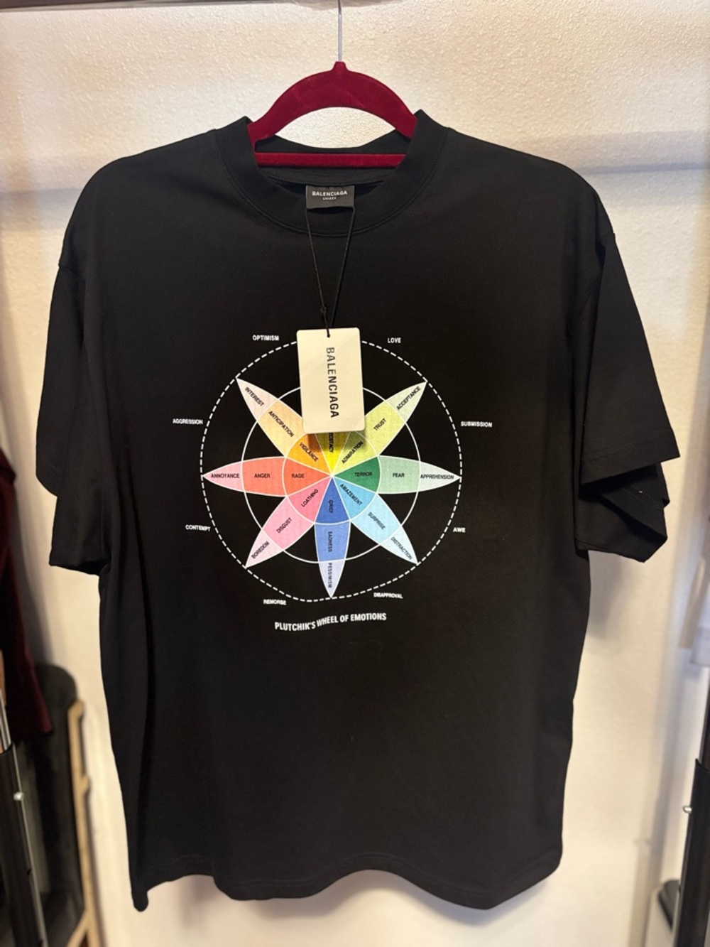 Balenciaga How Do You Feel" T-shirt or "Wheel of Emotions" T-shirt Authentic New